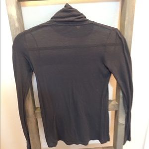 Vince grey sheer turtleneck